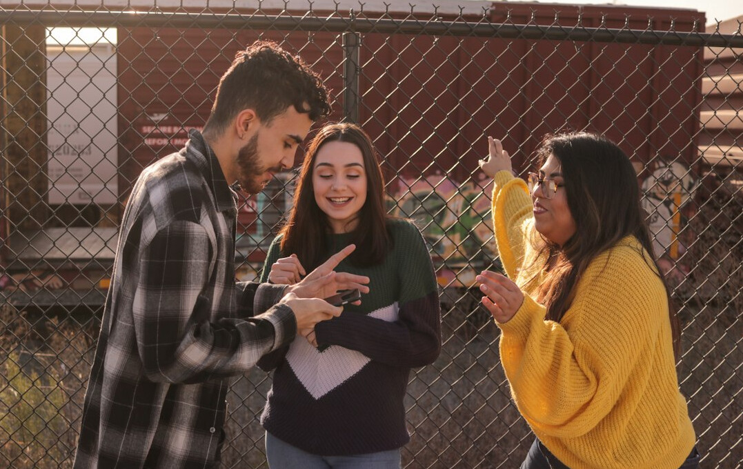 group of people arguing